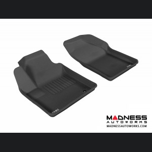 Chrysler Sebring Sedan Floor Mats (Set of 2) - Front - Black by 3D MAXpider (2007-2010)